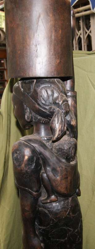 Hand Carved African Female Statue