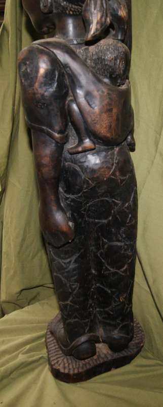 Hand Carved African Female Statue