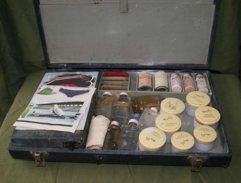 Mary King Make Up Salesman Samples Briefcase