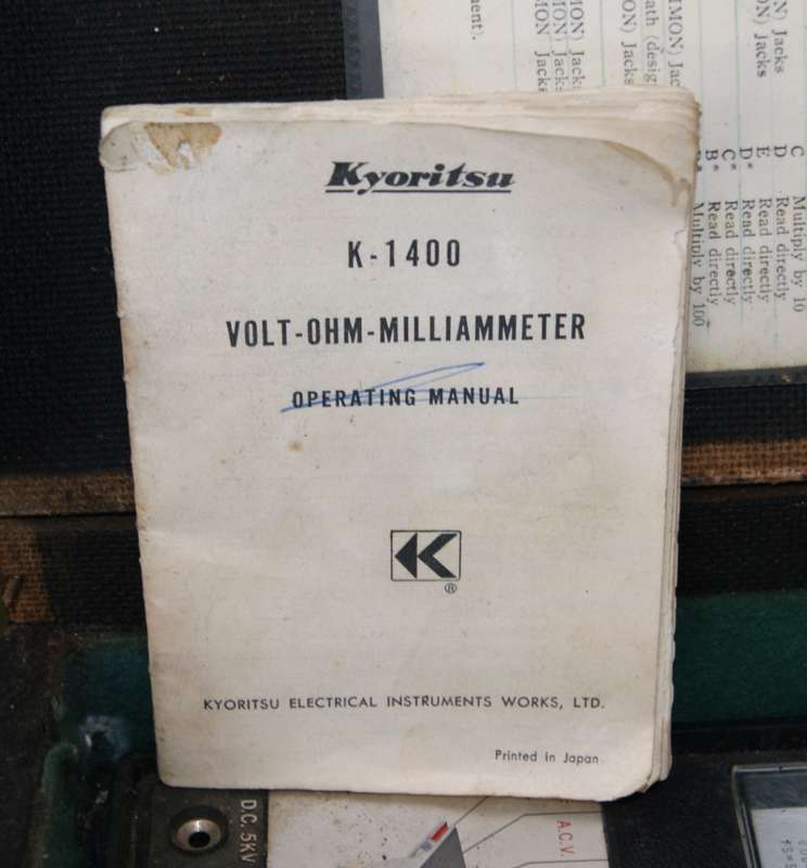 Vintage Kyoritsu K-1400 Volt-Ohm-Milliammeter in Original Box