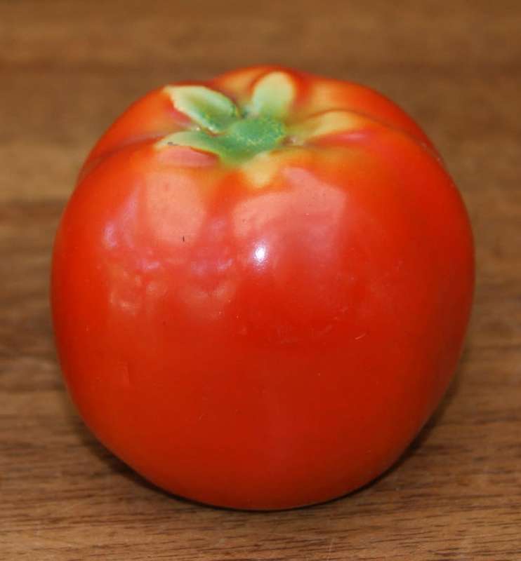 Rare Vintage Porcelain Tomato Salt and Pepper
