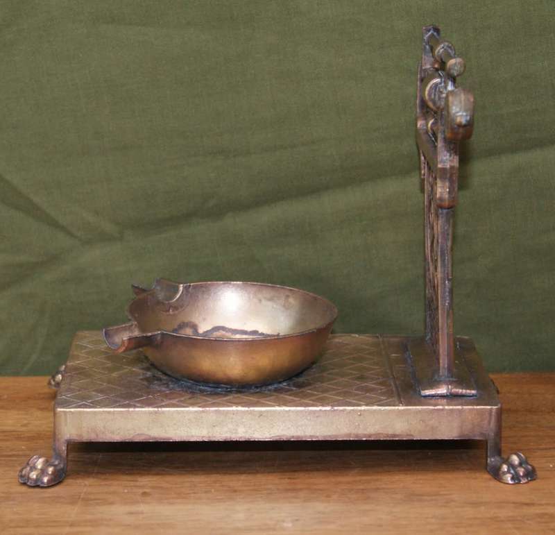 Gorgeous Vintage Brass Scale Ashtray