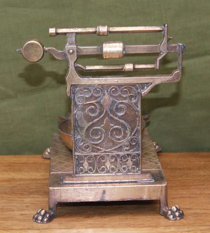Gorgeous Vintage Brass Scale Ashtray