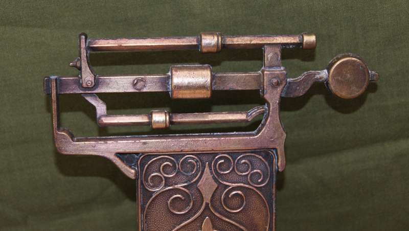 Gorgeous Vintage Brass Scale Ashtray