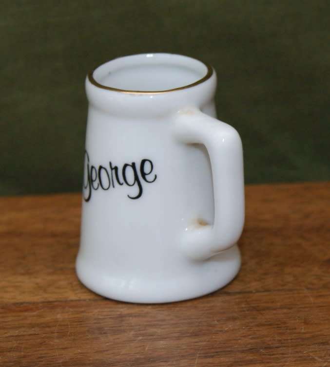 Miniature Royal Decor `I Love George` Beer Mug