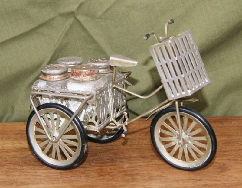 Vintage Bicycle Table Condiment Set