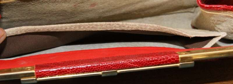 Vintage Fiorenza Ostrich Leather Clutch Bag