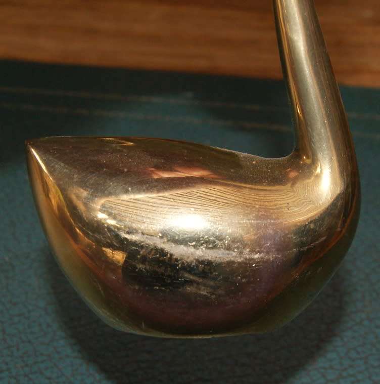 Pair of Brass Swans with Extended Necks