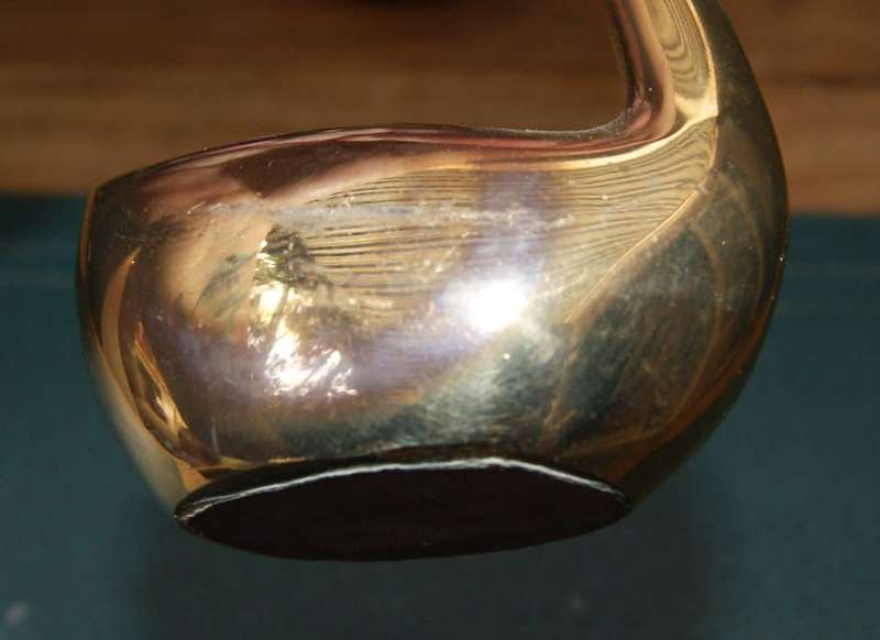 Pair of Brass Swans with Extended Necks