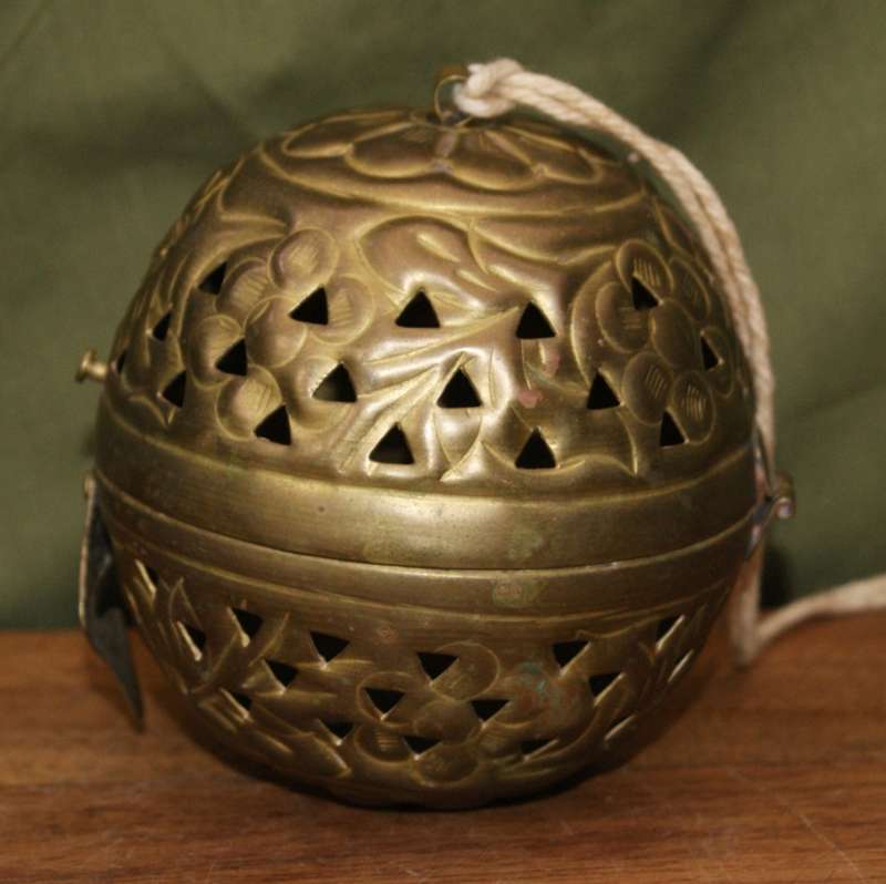 Vintage Brass Pet Cricket Ball
