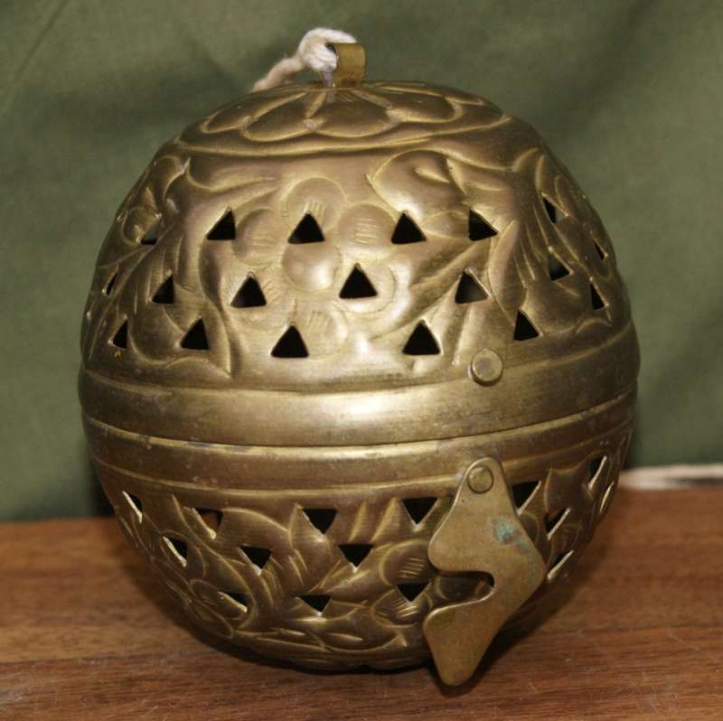 Vintage Brass Pet Cricket Ball