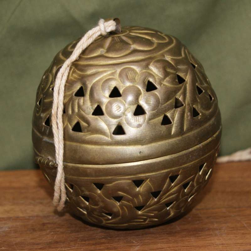 Vintage Brass Pet Cricket Ball