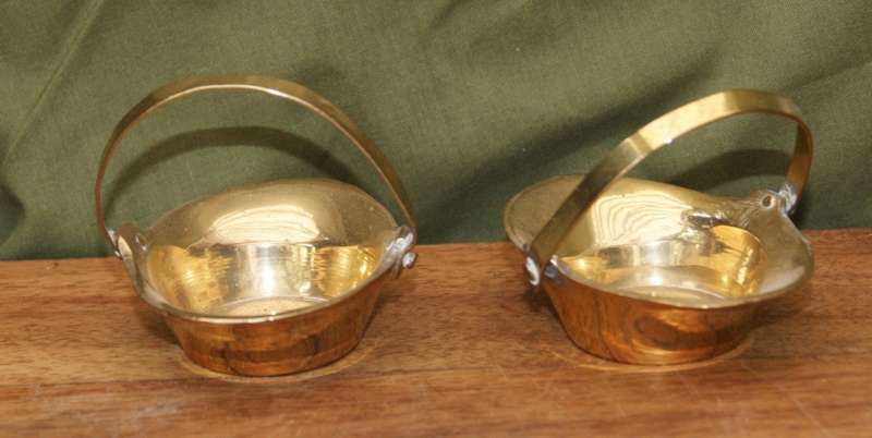 Pair of Brass Dishes with Handles