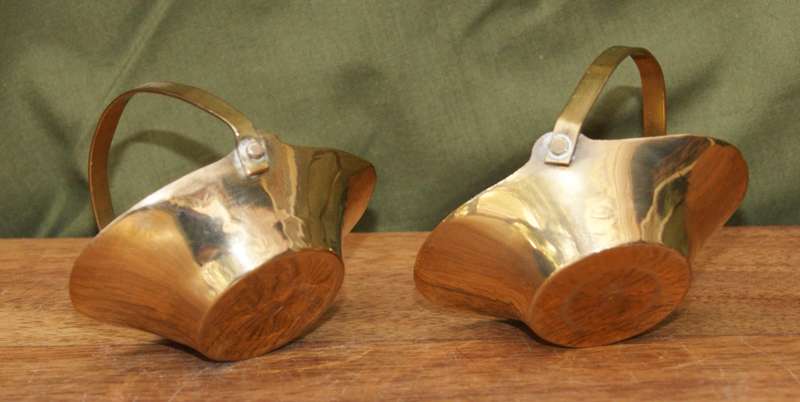 Pair of Brass Dishes with Handles