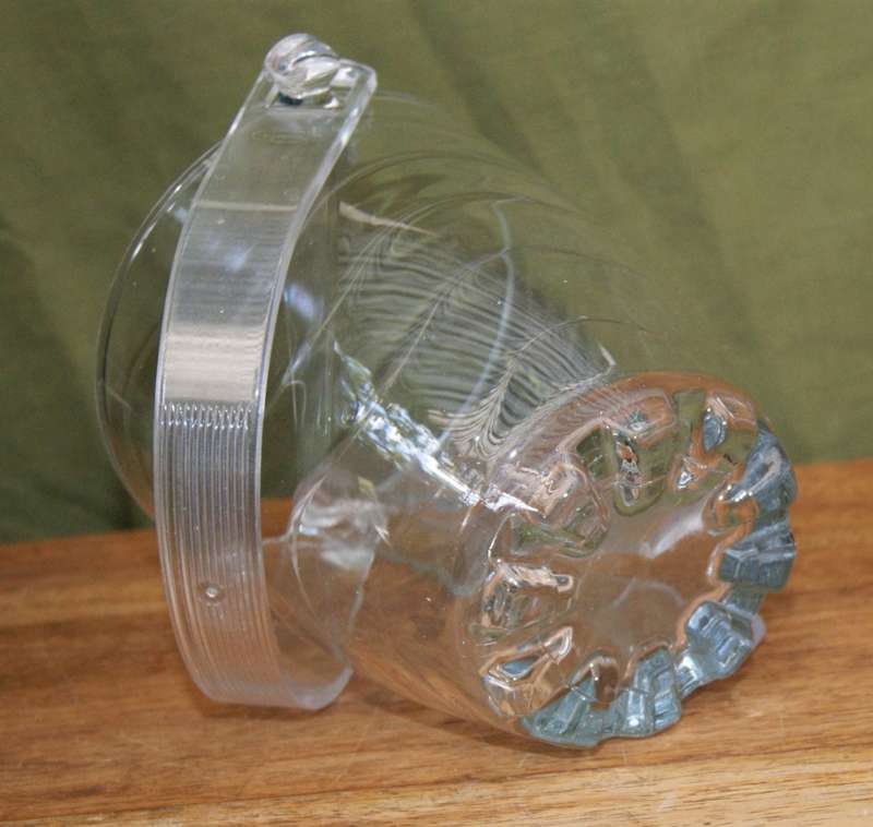 Pasabahace Colass Ice Bucket with Perspex handle and Ice Tongs