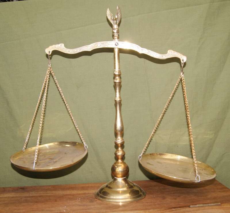 Brass Balance with Eagle Motif