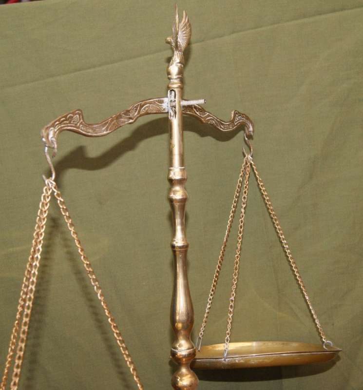 Brass Balance with Eagle Motif