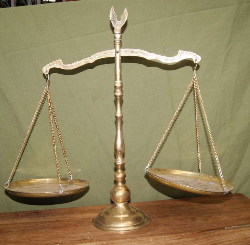 Brass Balance with Eagle Motif