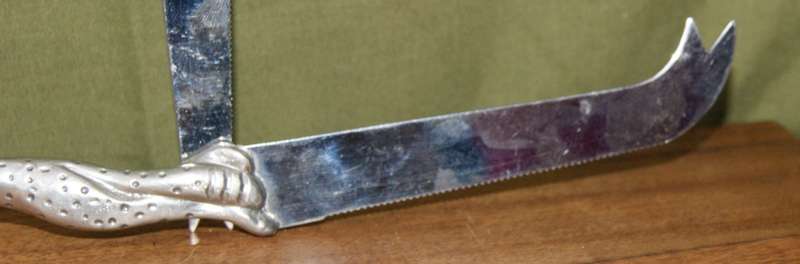 Pair of Cheetah Cheese Knives by Diana Carmichael
