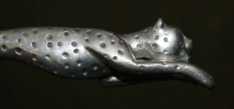 Pair of Cheetah Cheese Knives by Diana Carmichael