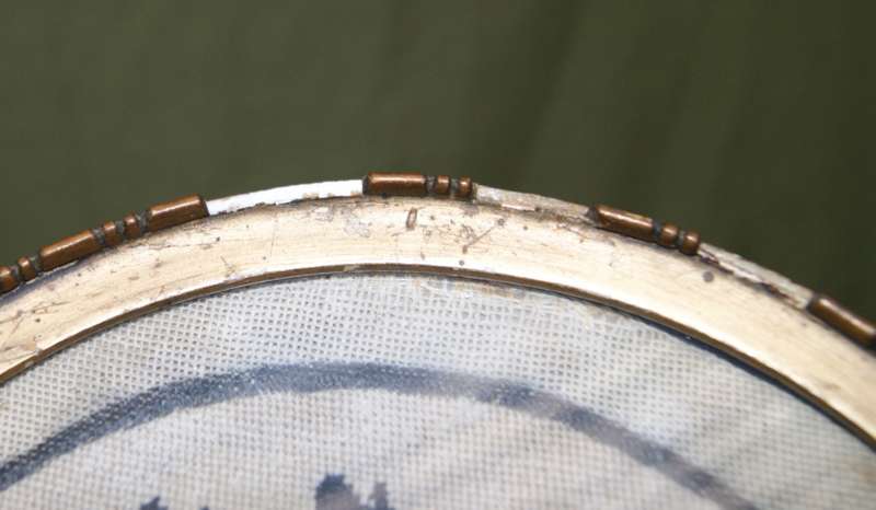 Vintage Oval Lady Needlework