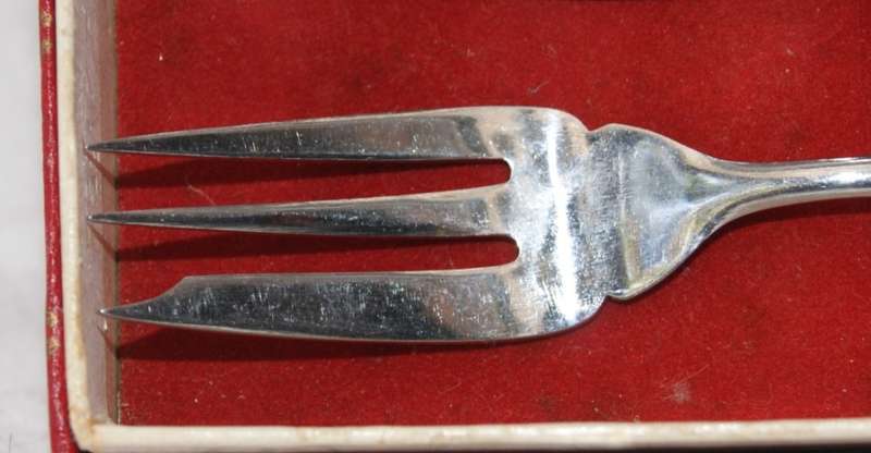 Set of 6 Teaspoons and Cake Forks (2 available, bid per box)