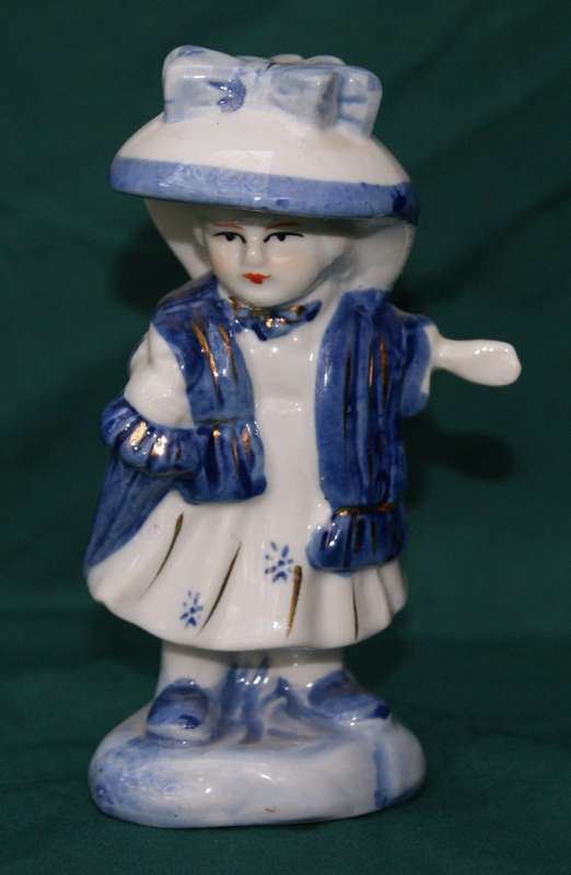 Blue and White Chinese Made Figurine