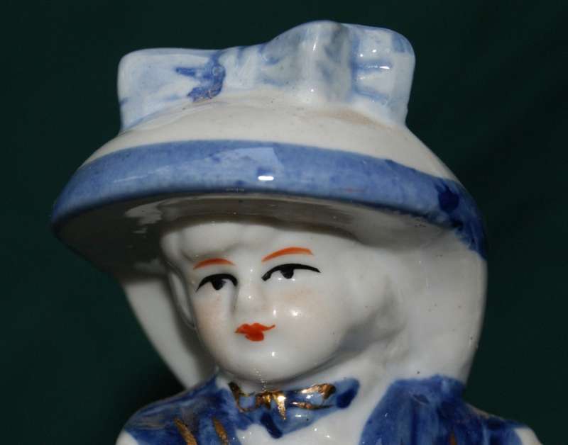 Blue and White Chinese Made Figurine