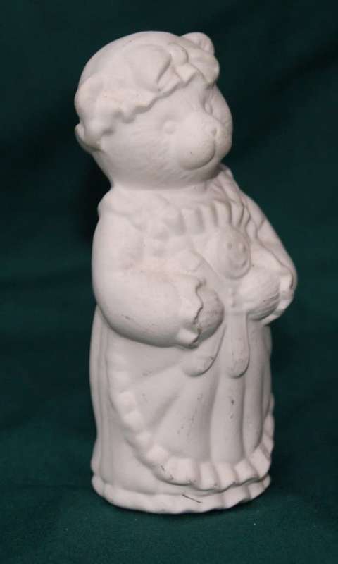 Ceramic Unpainted Cat Figurine