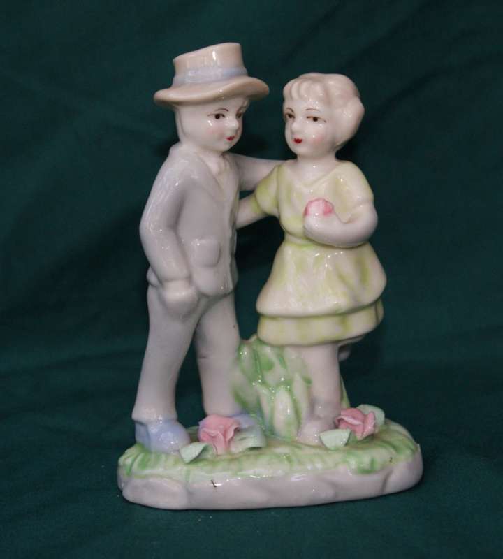 Vintage Lady and Man Ornament