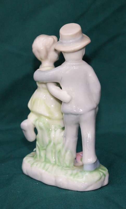 Vintage Lady and Man Ornament
