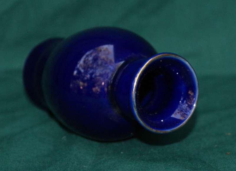 Vintage High Gloss Cobalt Blue Vase