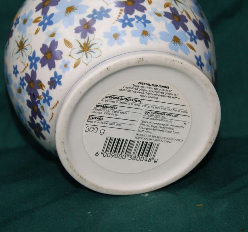 Woolworths Ginger Jar