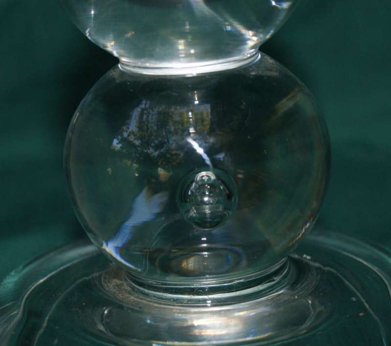 Manganese Glass Candle Holder