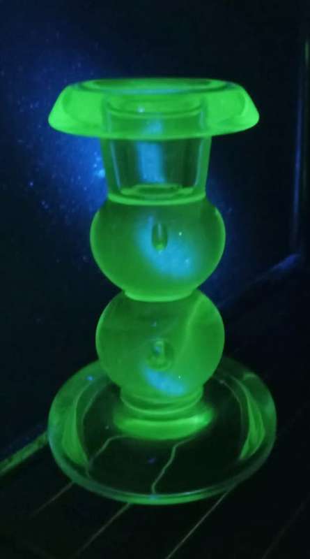 Manganese Glass Candle Holder