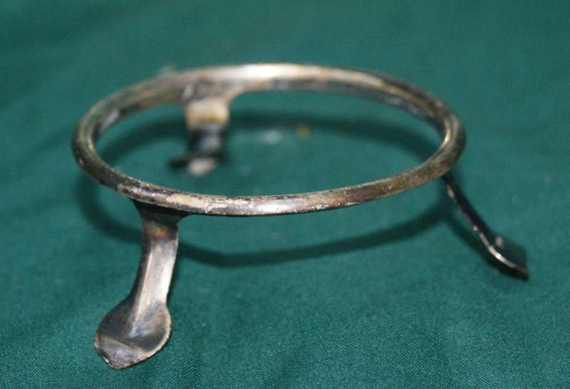 Silver Plated Tea Strainer on Stand