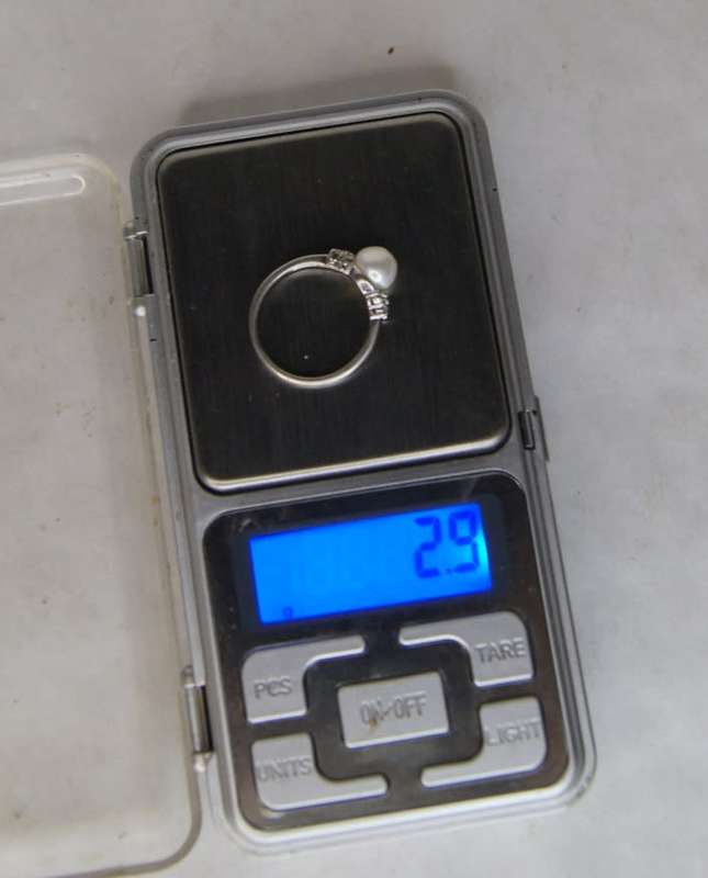 925 Silver Ring with Pearl and CZ @@@ CCCRRRAAAZZZYYY R1 START