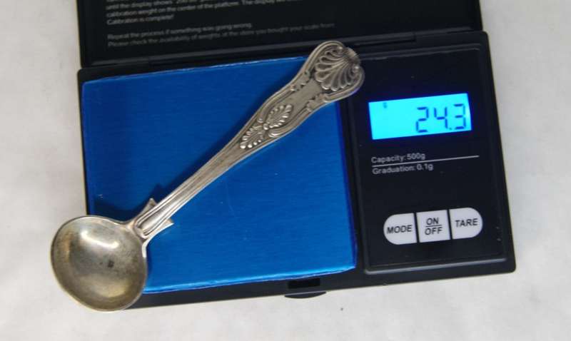 Hallmarked Silver Kings Pattern Spoon Exeter 1866 (24.3g)@@@ CCCRRRAAAZZZYYY R1 START