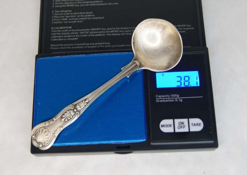 Hallmarked Silver Kings Pattern Sauce Spoon London 1975  (38.1g)@@@ CCCRRRAAAZZZYYY R1 START