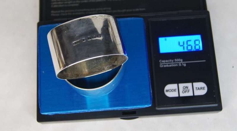 Pair of Hallmarked Silver Serviette Rings Birmingham 1931 (46.8g)@@@ CCCRRRAAAZZZYYY R1 START
