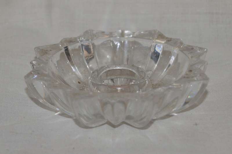 Glass Sunburst Candle Holder