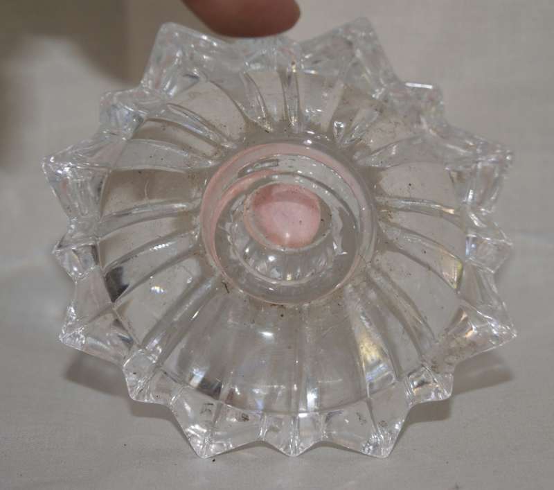 Glass Sunburst Candle Holder