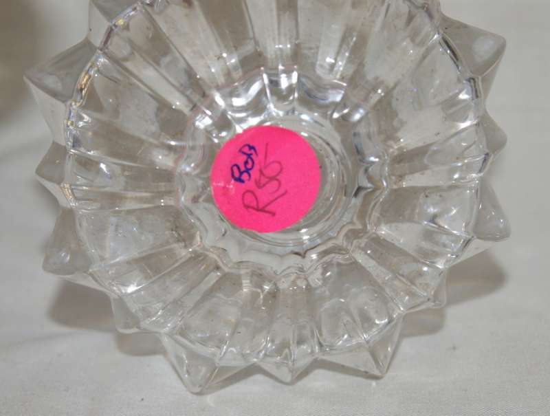 Glass Sunburst Candle Holder