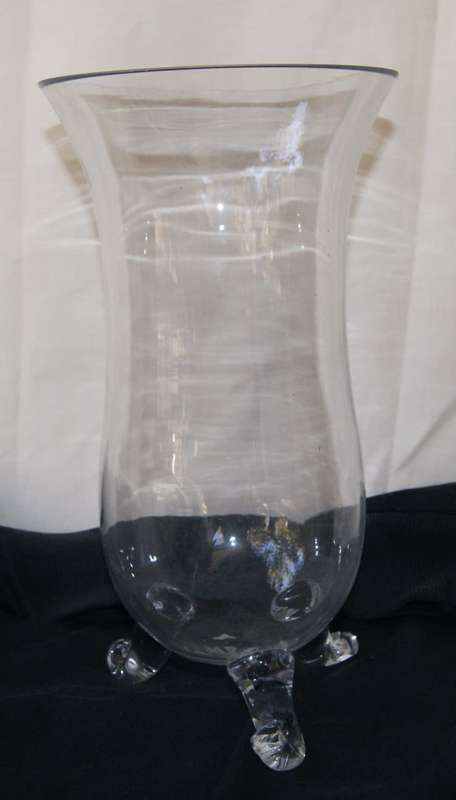Tall Footed Vase with Scroll Feet