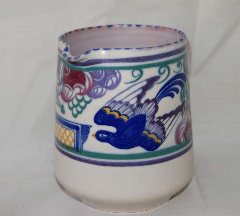 Poole Pottery Jug `Bluebird` Early 1950`s