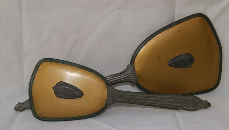Vintage Dressing Table Set Mirror and Brush