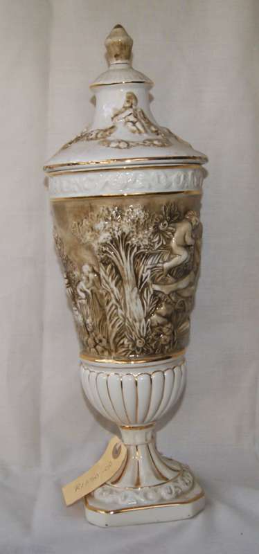 Large Vintage Capodimonte Urn