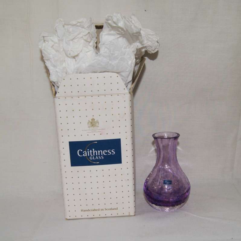 Rare Vintage Caithness Glass Vase
