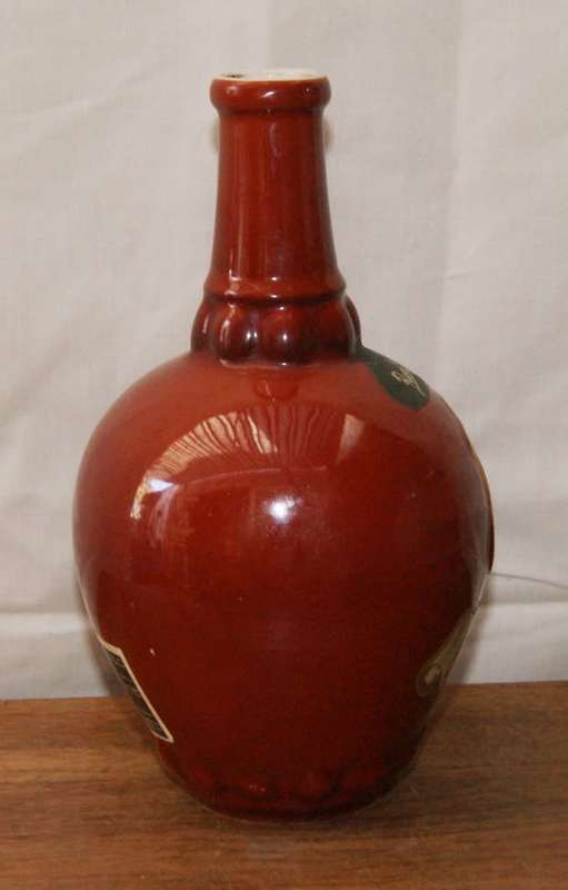 Vintage Ceramic Portuguese Wine Bottle