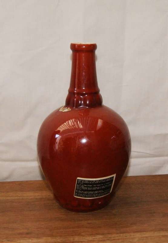 Vintage Ceramic Portuguese Wine Bottle